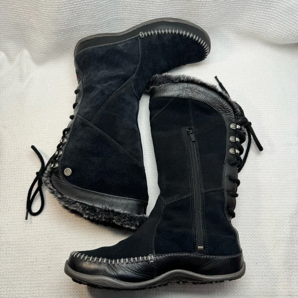 The North Face Janey Black Suede Boots, Women’s Size 6